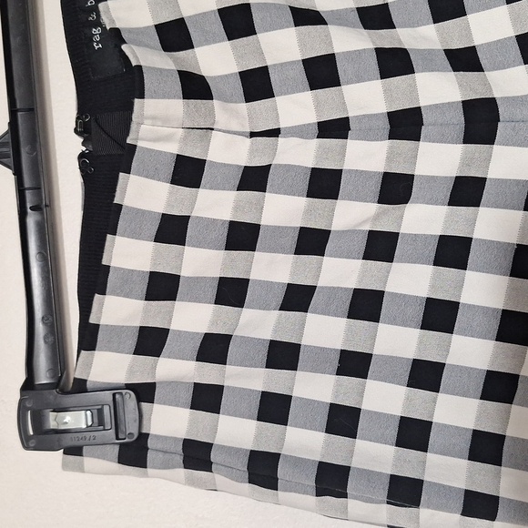 rag & bone Black and White Checkered Ankle Pants - Picture 3 of 9